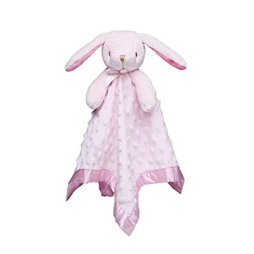 Pro Goleem Soft Bunny Lovey: Security Blanket & Cuddle Toy for Infants and Toddlers