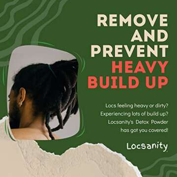 Locsanity Dreadlock Hair Scalp Detox - Deep Clean Dreadlock Powder, Cleansing Conditioner - Natural ...