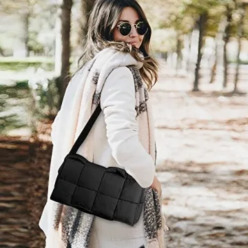 Stylish INPAKSA Puffer Woven Crossbody Bag for Summer