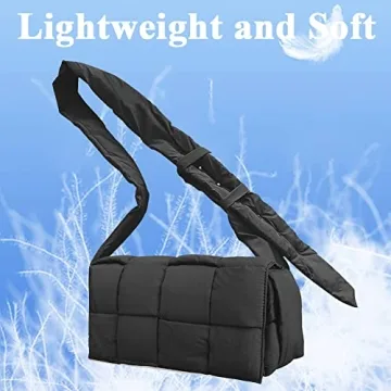 Stylish INPAKSA Puffer Woven Crossbody Bag for Summer