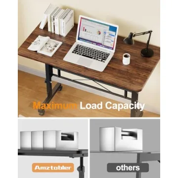 Portable Adjustable Height Standing Desk on Wheels