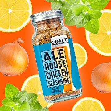 Craft Spice Blends Grilling Seasoning & Rub 4-Pack Gift Set, Ultimate Grilling Gift - Smoking, BBQ, Grilling and More, Cooking Gifts for Christmas, All Natural, Crafted in the USA