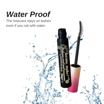 HEROINE MAKE by KISSME Mascara Volumizing Eye Makeup & Curl, Waterproof Long-lasting False Eyelash Effect with Curvy Brush Advanced Film 01 Jet Black