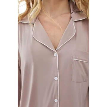 Joyaria Women's Bamboo Pajamas Set for Comfortable Sleep