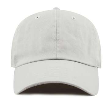 The Hat Depot Washed Low Profile Cotton Baseball Cap