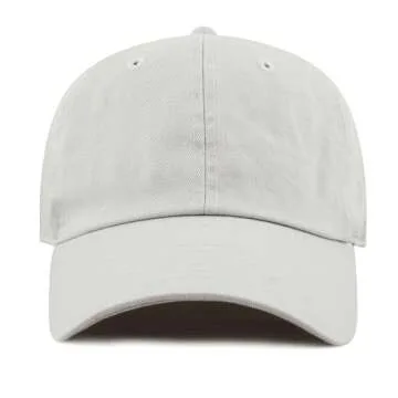 The Hat Depot Washed Low Profile Cotton Baseball Cap
