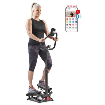 Sunny Health & Fitness Smart Twist Stair Stepper: Compact, App-Connected Fitness