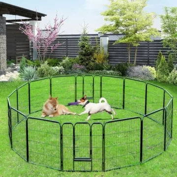 BestPet Dog Playpen Indoor 40 inch Exercise Pen with Doors