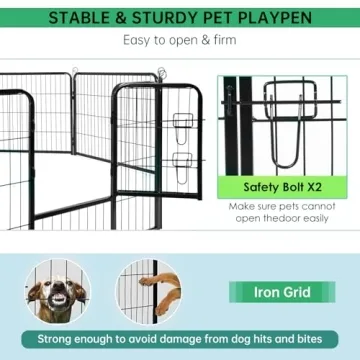 BestPet Dog Playpen Indoor 40 inch Exercise Pen with Doors