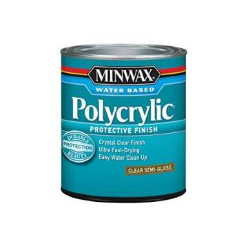 Minwax Semi-Gloss Clear Polycrylic 1 qt.
