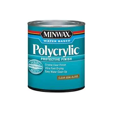 Minwax Semi-Gloss Clear Polycrylic 1 qt.