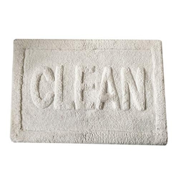 Soft Plush Absorbent Bath Rug with Clean Tufted Design