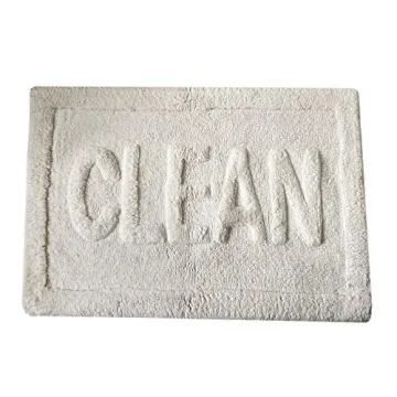 Soft Plush Absorbent Bath Rug with Clean Tufted Design