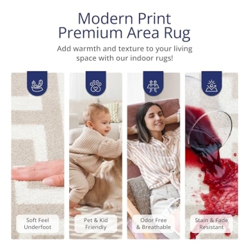 Stylish Abani 3D Beige & White Area Rug - Perfect Home Accent