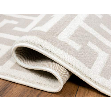 Stylish Abani 3D Beige & White Area Rug - Perfect Home Accent