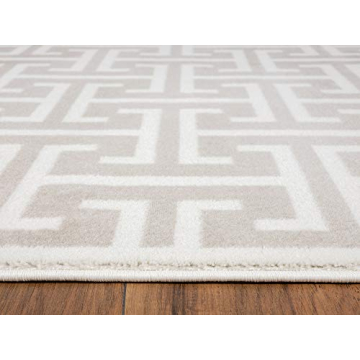 Stylish Abani 3D Beige & White Area Rug - Perfect Home Accent