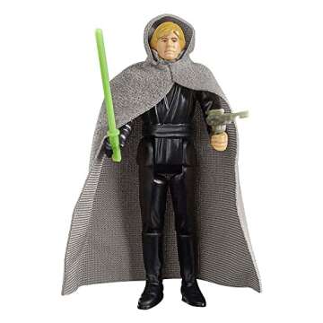 STAR WARS Retro Collection Luke Skywalker (Jedi Knight) Action Figure - 3.75-Inch Collectible for Ag...
