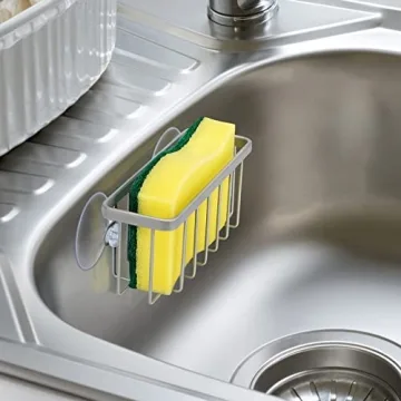 Premium HLOOL Kitchen Sink Sponge Holder for Tidiness