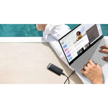 SAMSUNG T5 EVO Portable SSD 8TB, USB 3.2 Gen 1 External Solid State Drive, Seq. Read Speeds Up to 460MB/s for Gaming and Content Creation, MU-PH8T0S/AM, Black (Renewed)