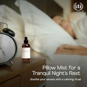 Muse Apothecary Pillow Ritual - Aromatic, Calming and Relaxing Pillow Mist, Linen and Fabric Spray - Infused with Natural Aromatherapy Essential Oils - 4 oz, Fleur du Lavender