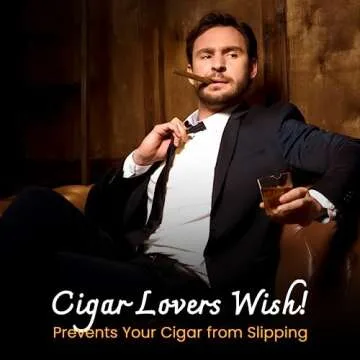 Cigar Whiskey Glass Set with Holder & Whiskey Stones