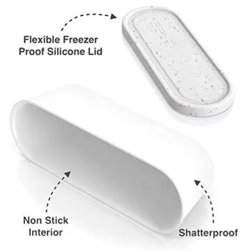 BALCI Ice Cream Container 2 Quart for Homemade Treats