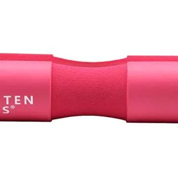 Greententljs Barbell Squat Neck Rack Cushion Foam Shoulder Pad and Ankle Strap Fitness Padded Cable Attachment Squat Pads for Gym Weight Lifting Hip Glute Exercises (Pink)