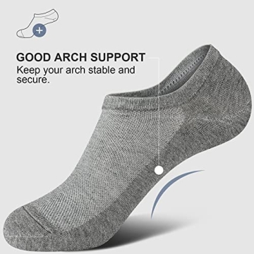 No Show Men Socks - Comfortable Cotton Ankle Socks