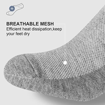 No Show Men Socks - Comfortable Cotton Ankle Socks