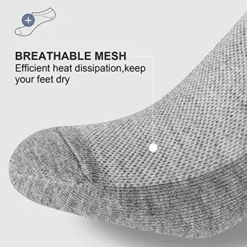 No Show Men Socks - Comfortable Cotton Ankle Socks