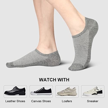 No Show Men Socks - Comfortable Cotton Ankle Socks