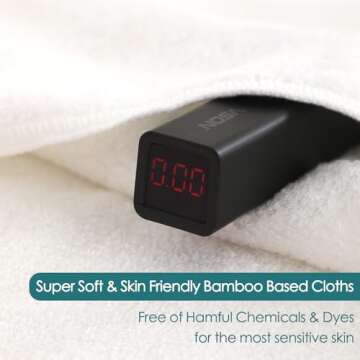 Baby Washcloths 6 Pack, 10x10 inch Heavenly Soft Small White Wash Cloths for Face and Body, Gentle & Safe Face Towel on Sensitive Skin, Baby Essentials Bath Shower Gifts for Newborn Kid Toddler Child