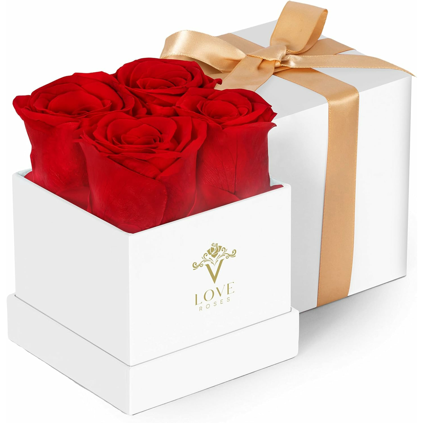 Eternal Red Preserved Roses in Chelsea Box Gift