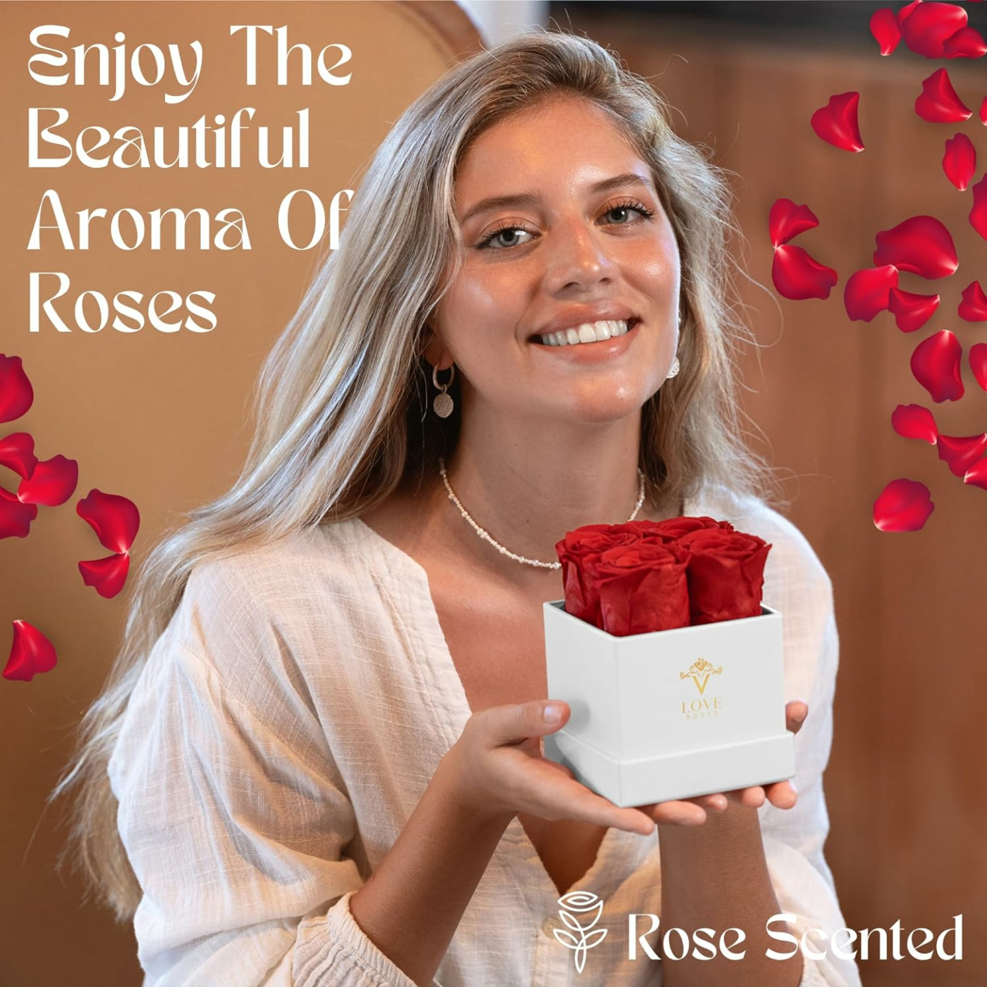 Eternal Red Preserved Roses in Chelsea Box Gift