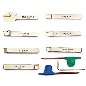 OSCARBIDE Lathe Tool Holder Set with Carbide Inserts 7pcs