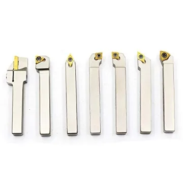OSCARBIDE Lathe Tool Holder Set with Carbide Inserts 7pcs