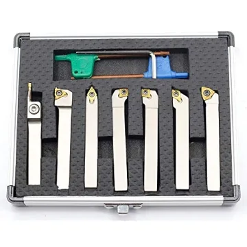 OSCARBIDE Lathe Tool Holder Set with Carbide Inserts 7pcs