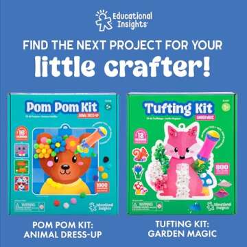 Educational Insights Jumbo Gem Kit - Arts and Crafts for Kids, Toddler Art Supplies, Toddler DIY Sensory Activity, Easter Basket Stuffers, Gift for Girls and Boys Ages 5+