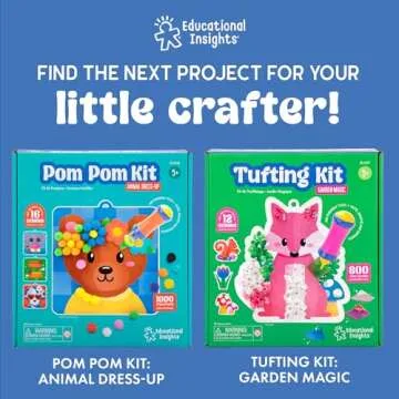 Educational Insights Jumbo Gem Kit - Arts and Crafts for Kids, Toddler Art Supplies, Toddler DIY Sensory Activity, Easter Basket Stuffers, Gift for Girls and Boys Ages 5+