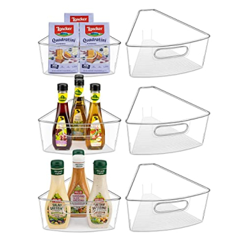 JEISSLIA Lazy Susan Organizer Bins for 26" or 28" Cabinets