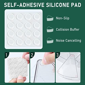 JEISSLIA Lazy Susan Organizer Bins for 26" or 28" Cabinets