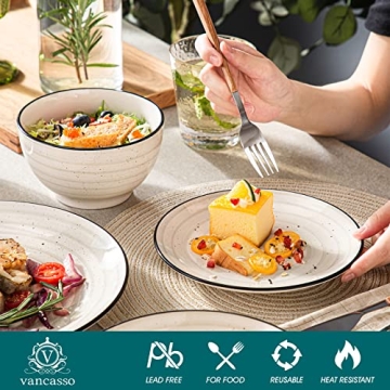 vancasso 24-Piece Bonbon Stoneware Dinnerware Set