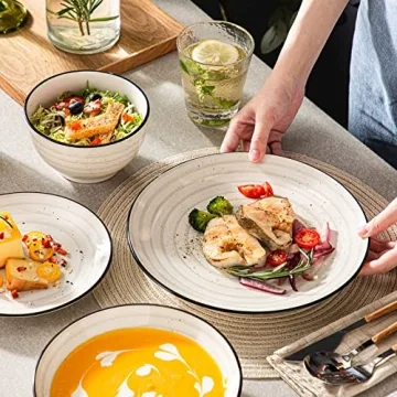 vancasso 24-Piece Bonbon Stoneware Dinnerware Set