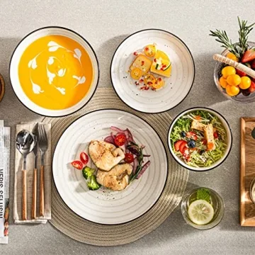 vancasso 24-Piece Bonbon Stoneware Dinnerware Set