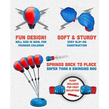 Adjustable Punching Bag Set for Kids - Fun Boxing Gear