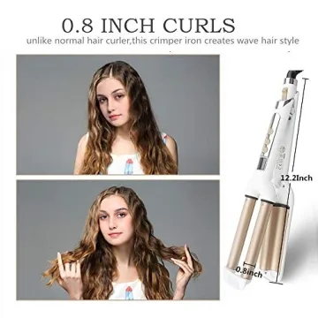 Mannice 3 Barrel Hair Waver for Quick Beachy Waves and Volume