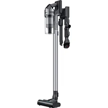 Samsung Jet 75 Stick Cordless Lightweight Vacuum Cleaner with Removable Long Lasting Battery and 200 Air Watt Suction Power, Complete with 180 Deg Swivel Brush, Titan Silver