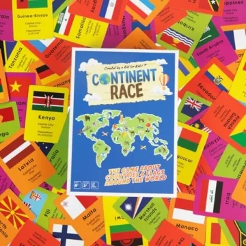 Fun Geography Board Game for Kids and Families - Continent Race