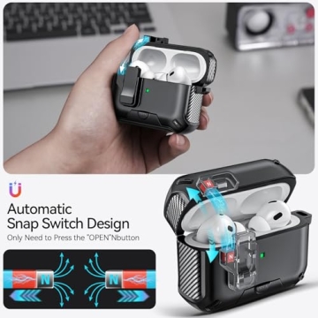 JOREMX AirPods Pro 2 Case with Phone Stand and Cleaning Kit