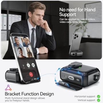 JOREMX AirPods Pro 2 Case with Phone Stand and Cleaning Kit